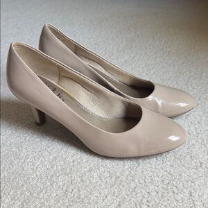 Nude Patent Leather Heels